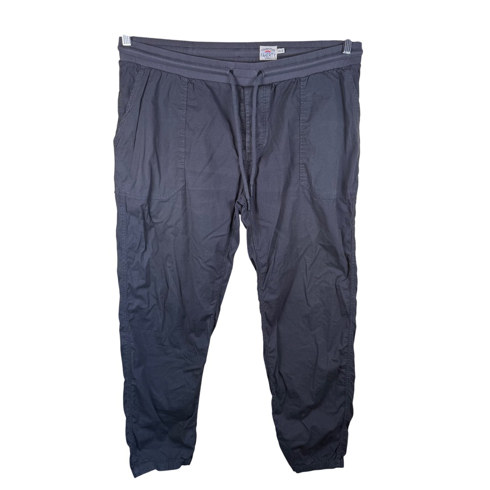 Faherty Comfort Stretch Jogger Utility Pants Men XXL Slate Cotton Outdoor Active
